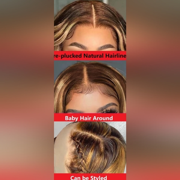 Human Hair Lace Frontal Wig - Picture 2 of 16